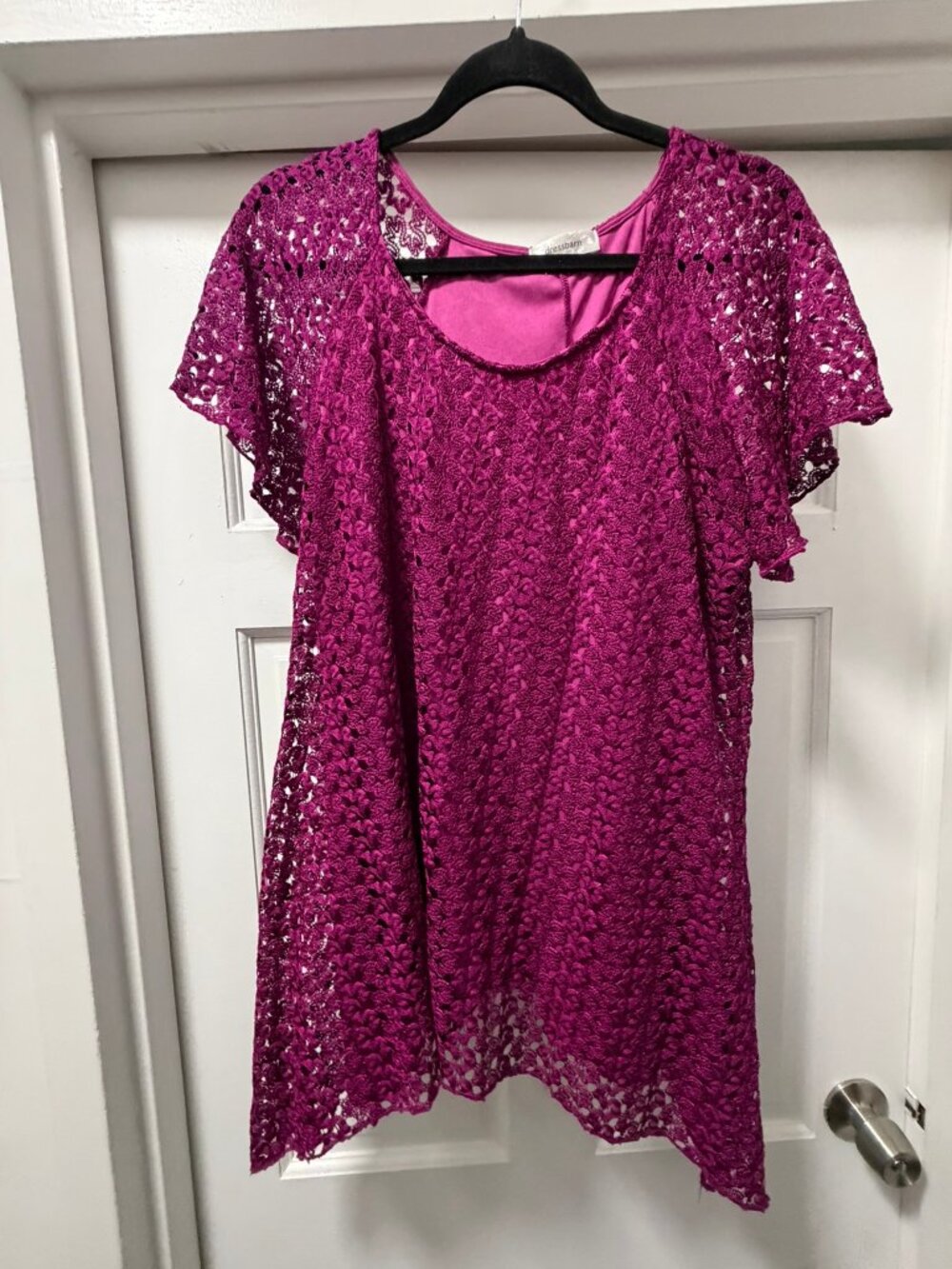 Flutter Sleeve Lace Top